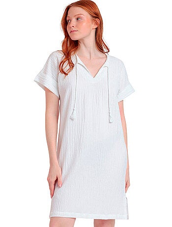 Robe estivale manches courtes Linen Style