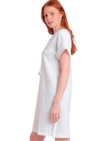 Robe estivale manches courtes Linen Style