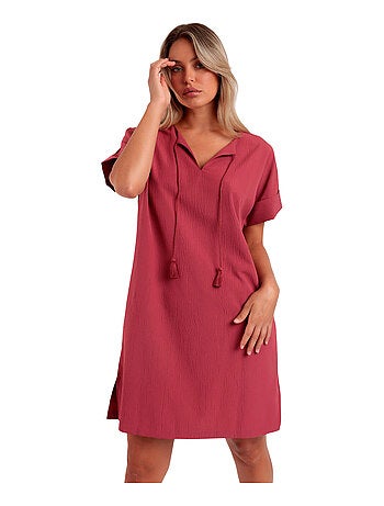 Robe estivale manches courtes Linen Style