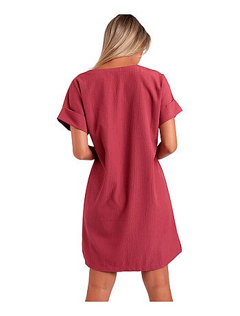 Robe estivale manches courtes Linen Style