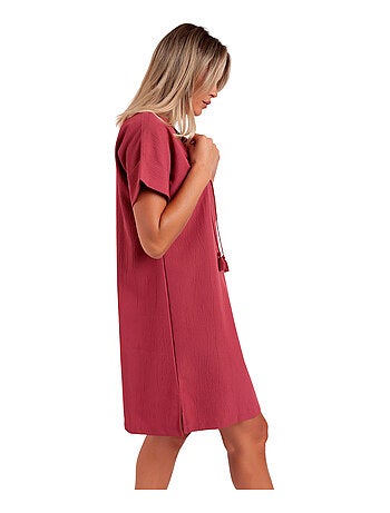 Robe estivale manches courtes Linen Style