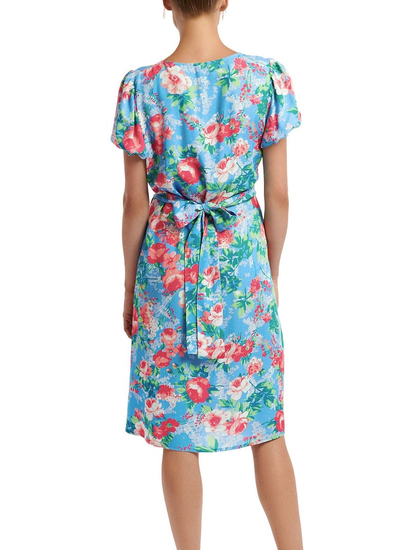 Robe estivale manches courtes Manila Bleu - Kiabi