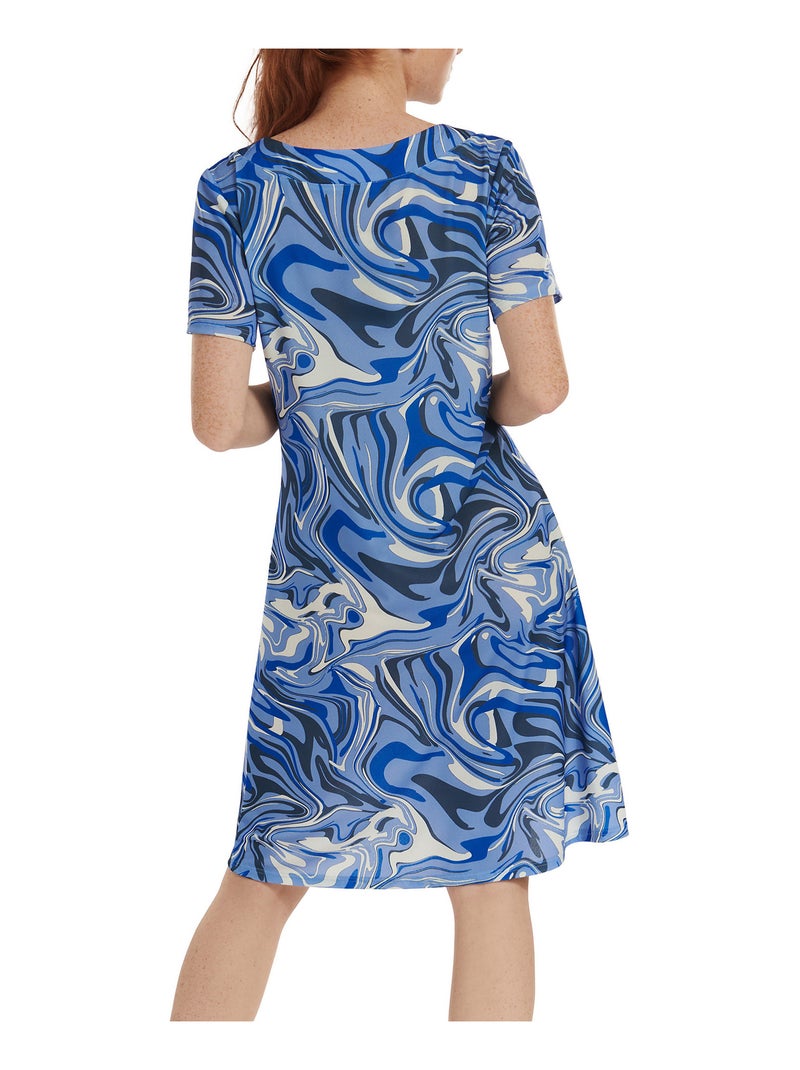 Robe estivale manches courtes Palma Bleu - Kiabi