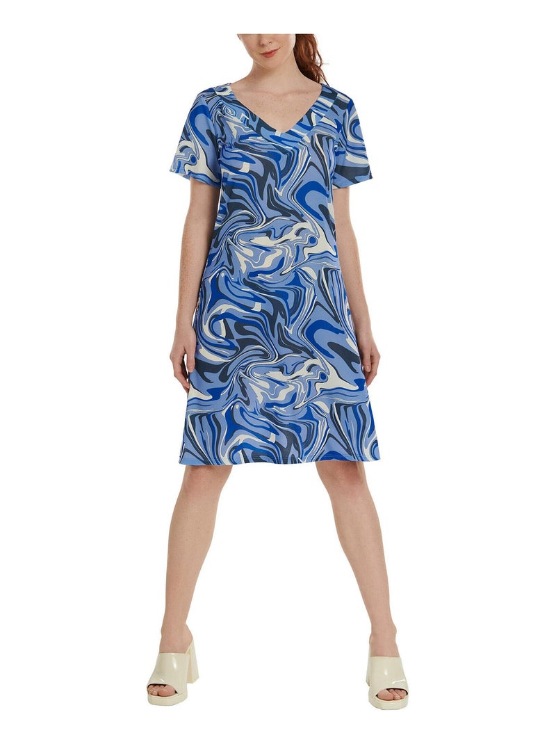 Robe estivale manches courtes Palma Bleu - Kiabi