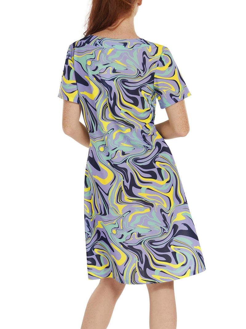 Robe estivale manches courtes Palma Violet - Kiabi