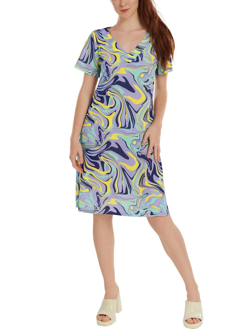 Robe estivale manches courtes Palma Violet - Kiabi