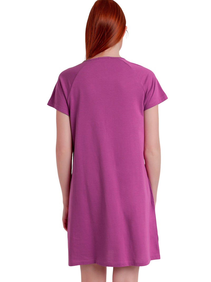 Robe estivale manches courtes Pechera Violet - Kiabi