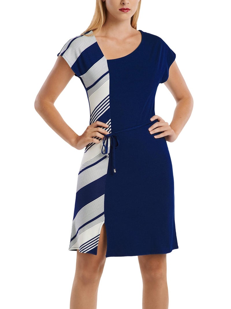 Robe estivale manches courtes Quinby Bleu - Kiabi
