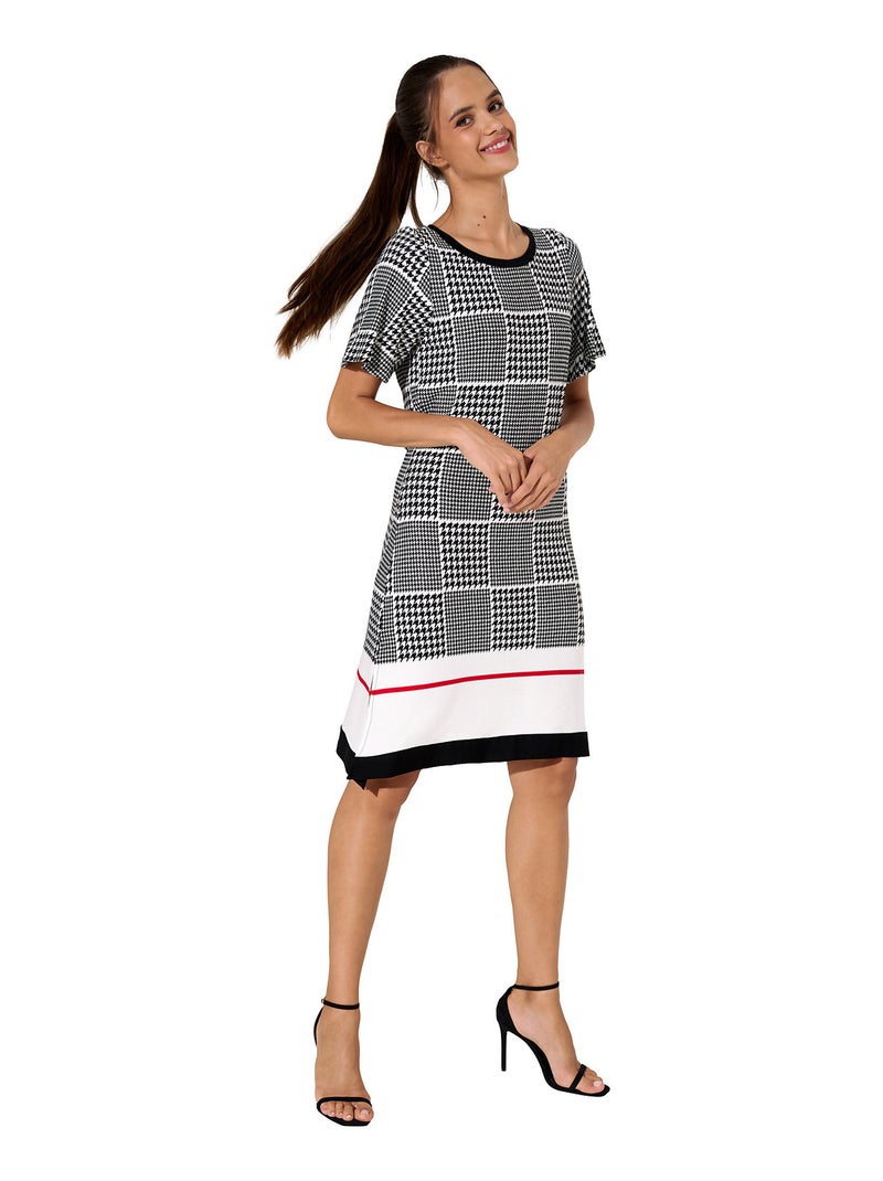 Robe estivale manches courtes Quito Noir - Kiabi