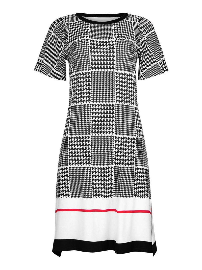 Robe estivale manches courtes Quito Noir - Kiabi