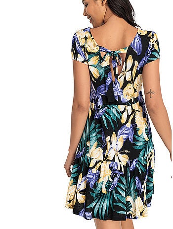 Robe estivale manches courtes Ranunkel