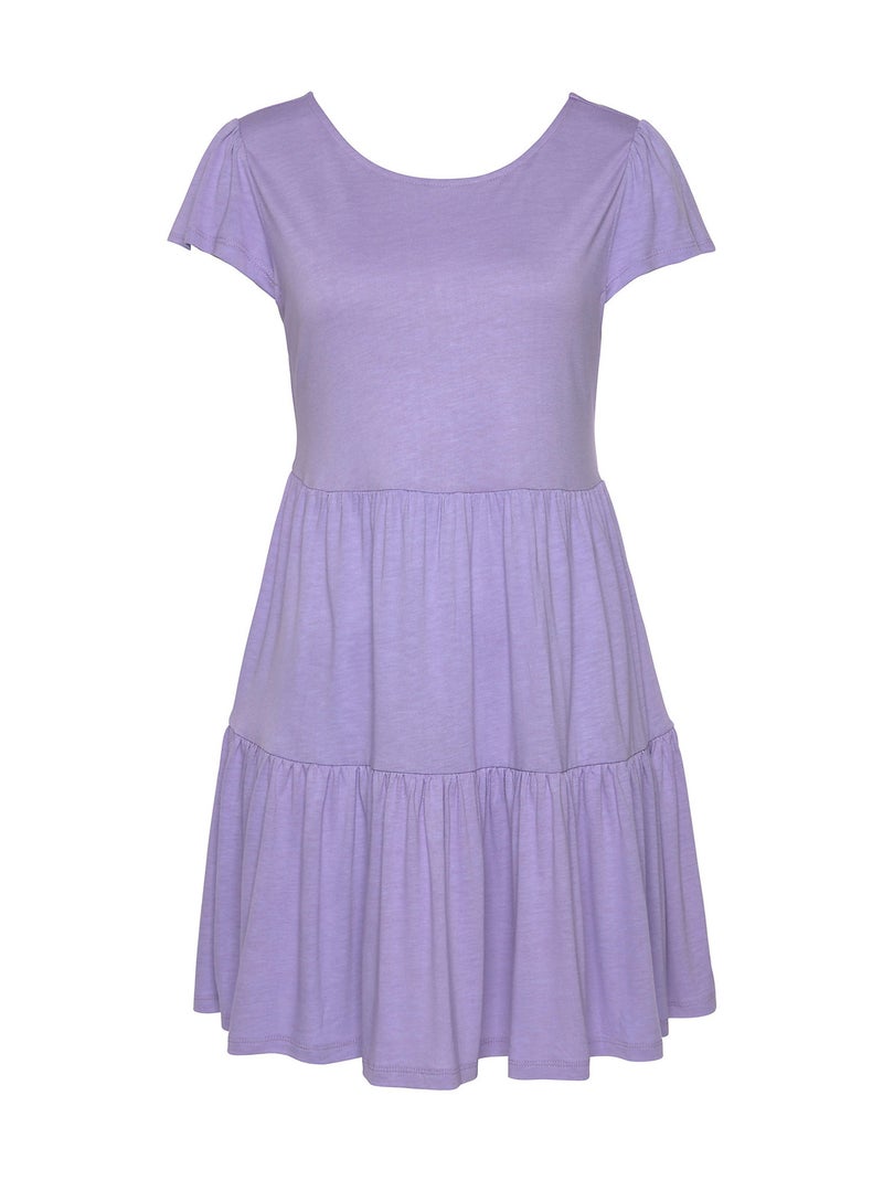 Robe estivale manches courtes Ranunkel Violet - Kiabi
