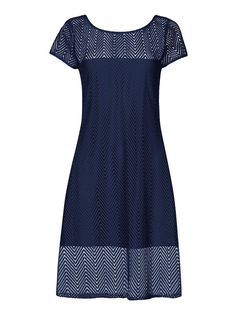 Robe estivale manches courtes Santorini Bleu - Kiabi