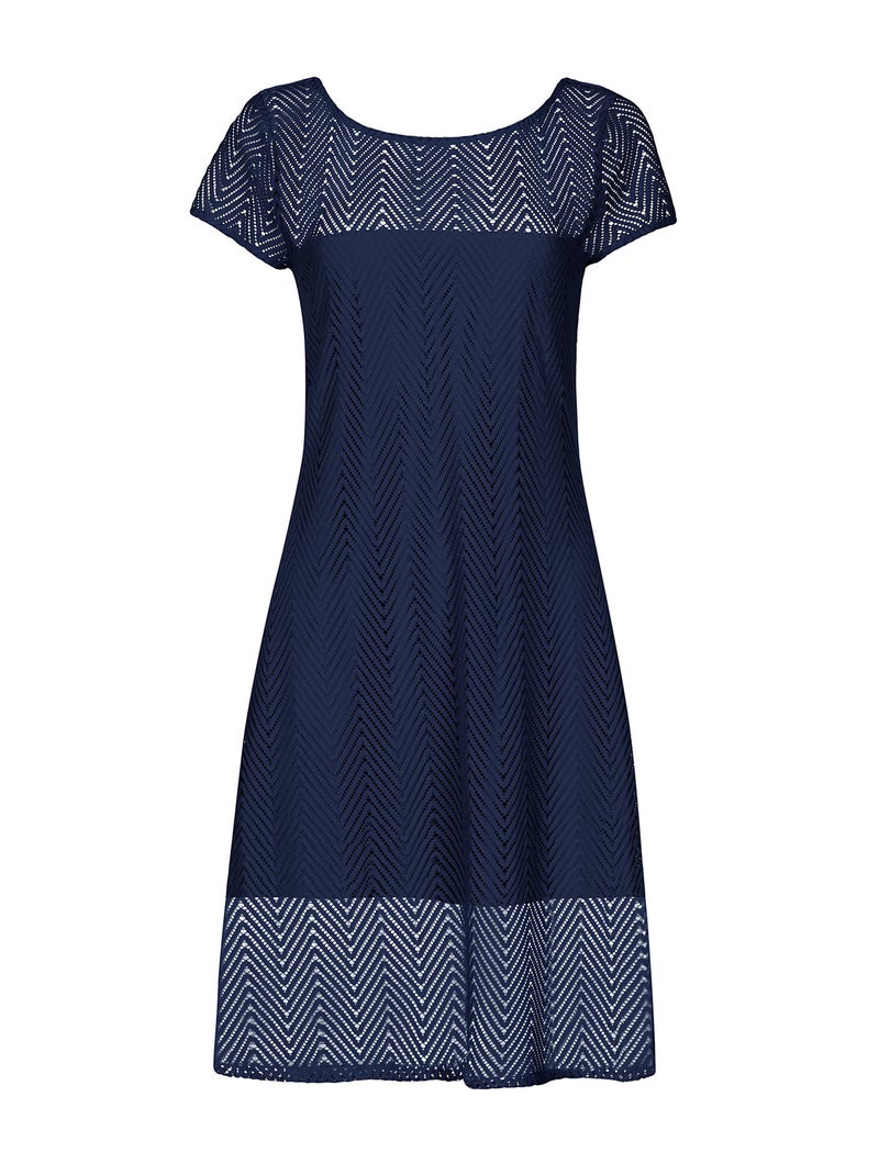 Robe estivale manches courtes Santorini Bleu - Kiabi