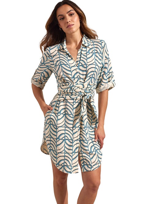 Robe estivale manches mi-longues MOAIS - Kiabi