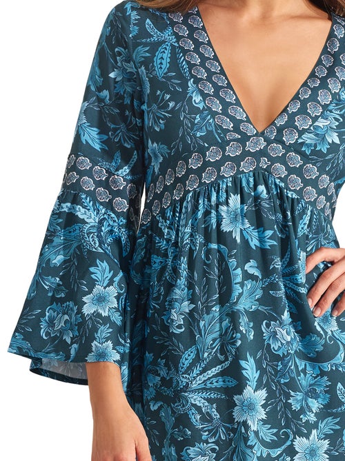 Robe estivale manches trois-quarts ACANTHUS - Kiabi