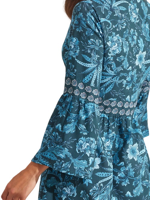 Robe estivale manches trois-quarts ACANTHUS - Kiabi