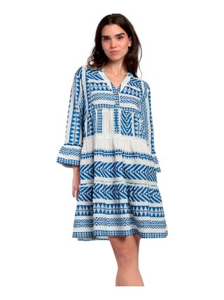 Robe estivale manches trois-quarts Sicilia