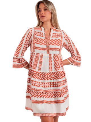 Robe estivale manches trois-quarts Sicilia