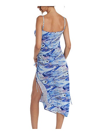Robe estivale mi-longue à fines bretelles Indonesia