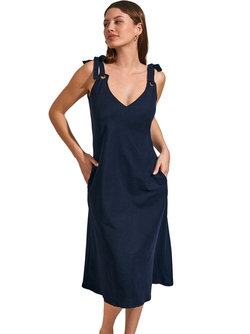 Robe estivale mi-longue à nouettes COMPLEMENTOS - Kiabi