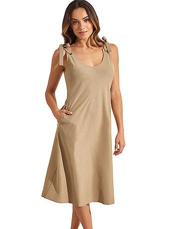 Robe estivale mi-longue à nouettes COMPLEMENTOS