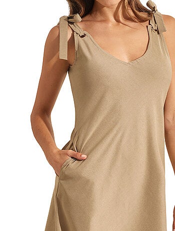 Robe estivale mi-longue à nouettes COMPLEMENTOS