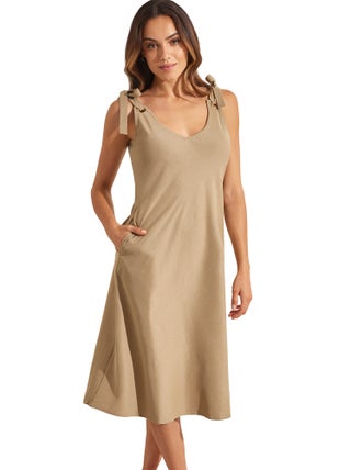 Robe estivale mi-longue à nouettes COMPLEMENTOS
