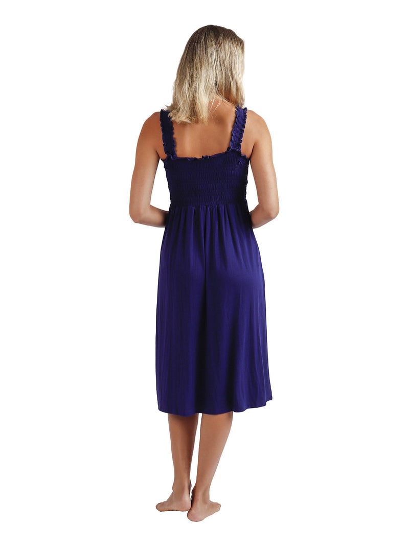 Robe estivale mi-longue Dolly Bleu - Kiabi
