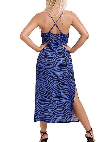 Robe estivale mi-longue fines bretelles Lima