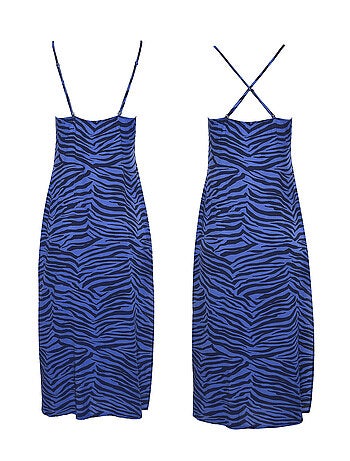 Robe estivale mi-longue fines bretelles Lima