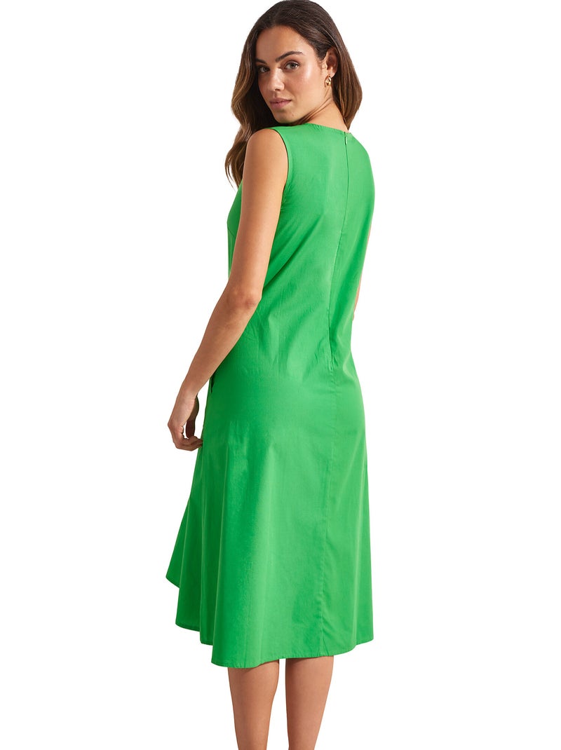 Robe estivale mi-longue sans manches BOREALIS Vert - Kiabi