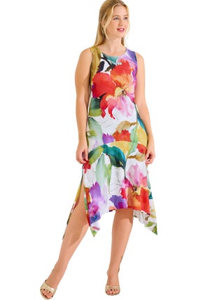Robe estivale mi-longue sans manches ROMA