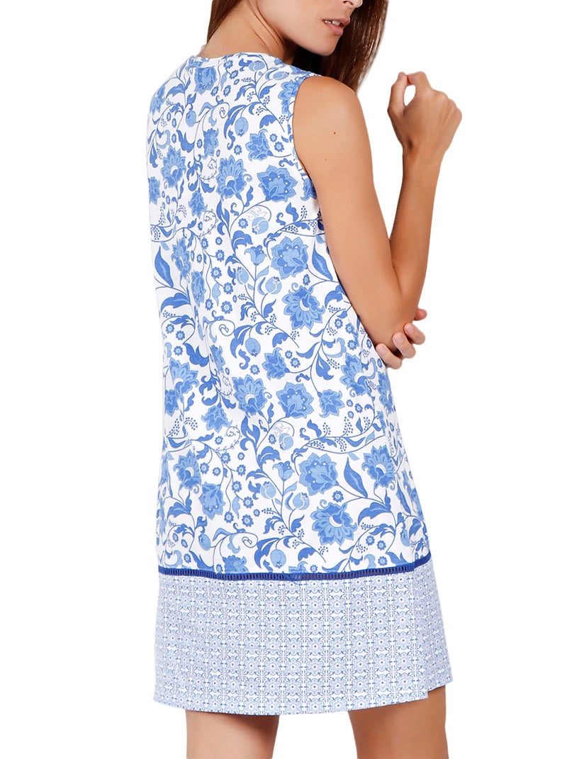 Robe estivale sans manches Etienne bleu Bleu - Kiabi