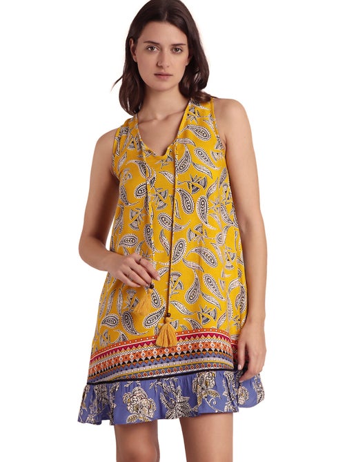 Robe estivale sans manches Hippy Beach - Kiabi