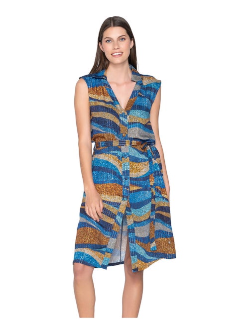Robe estivale sans manches Liberty - Kiabi