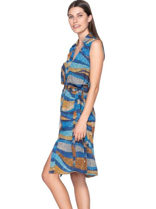 Robe estivale sans manches Liberty - Kiabi