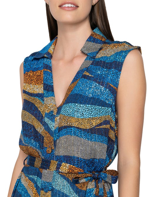 Robe estivale sans manches Liberty - Kiabi