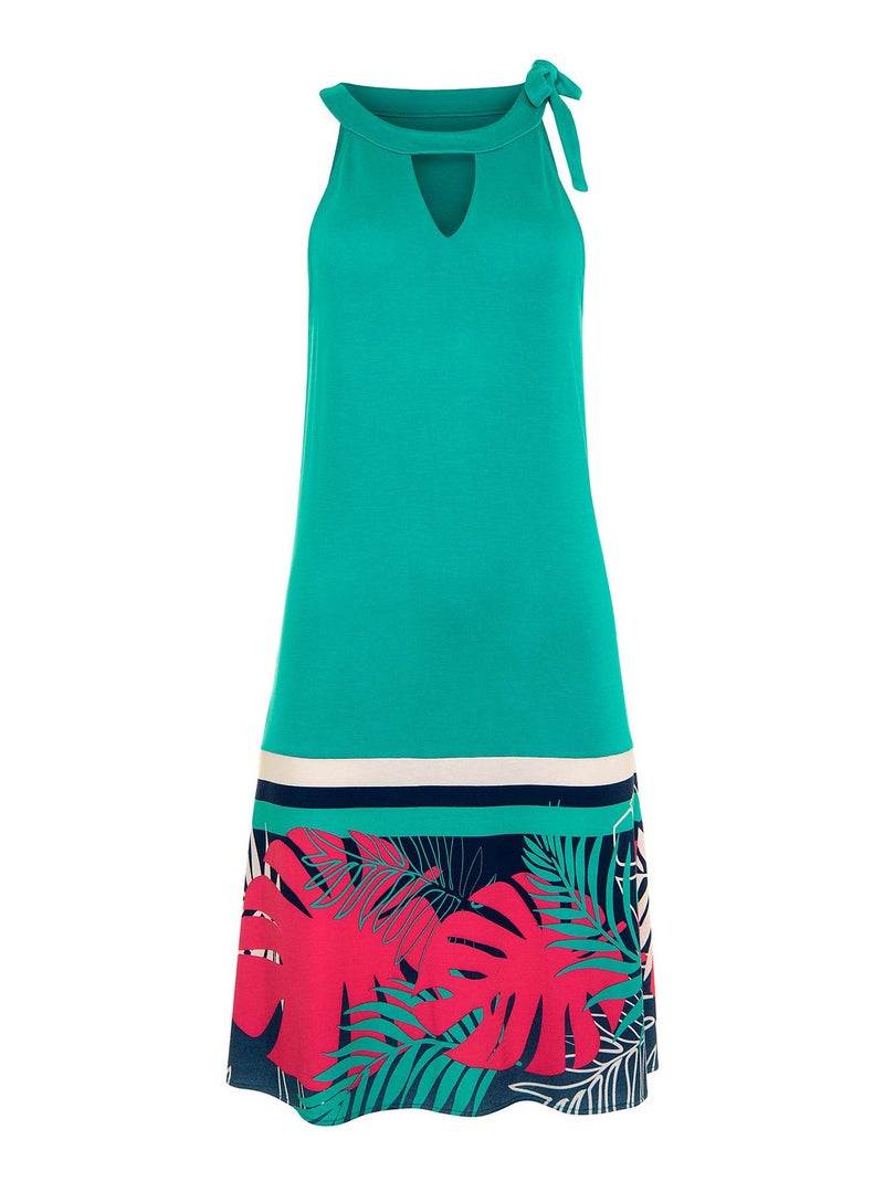 Robe estivale sans manches Tahiti Vert - Kiabi
