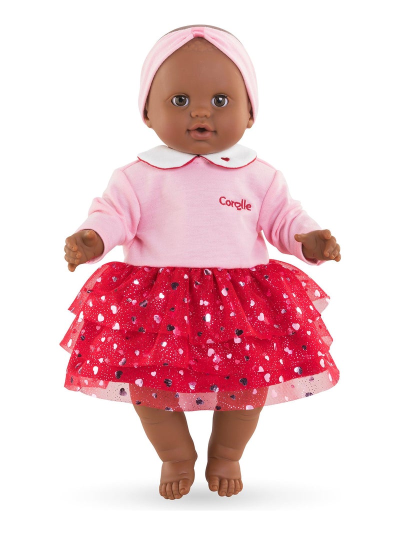 Robe et Bandeau Pétales de Cœurs pour poupon 36 cm N/A - Kiabi