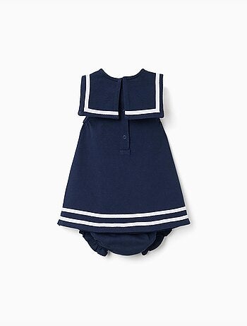 Robe et bloomer en piqué de coton