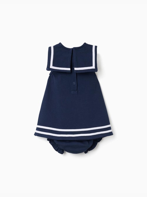 Robe et bloomer en piqué de coton - Kiabi