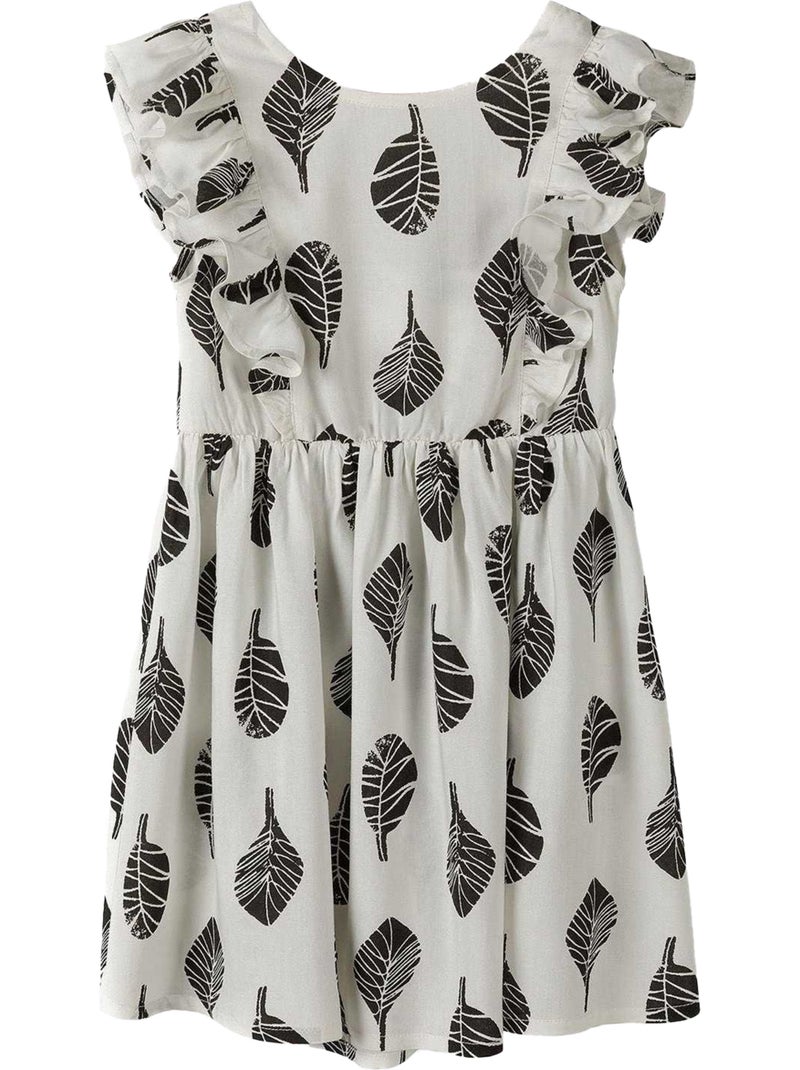 Robe été motif/style feuilles - minoti Blanc Noir - Kiabi