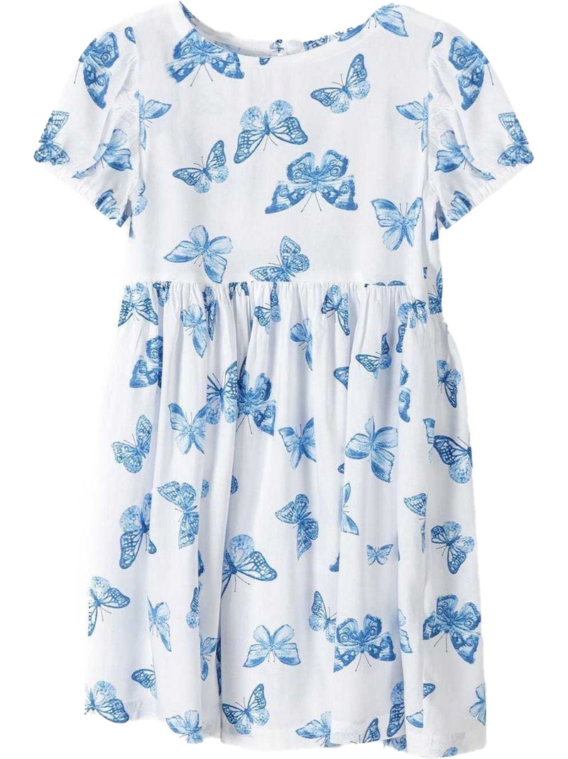 Robe été motif/style papillons - minoti Blanc - Kiabi