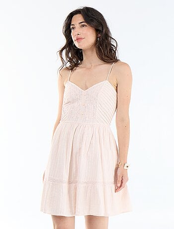 Robe évasée à bretelles