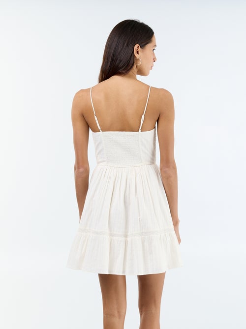 Robe évasée à bretelles - Kiabi