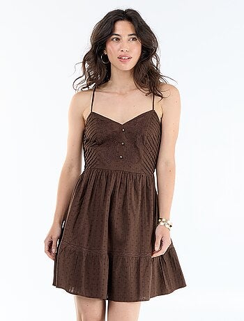 Robe évasée à bretelles
