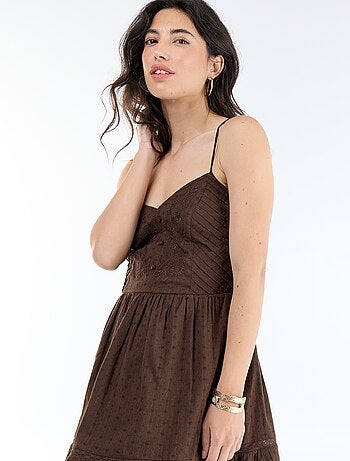 Robe évasée à bretelles