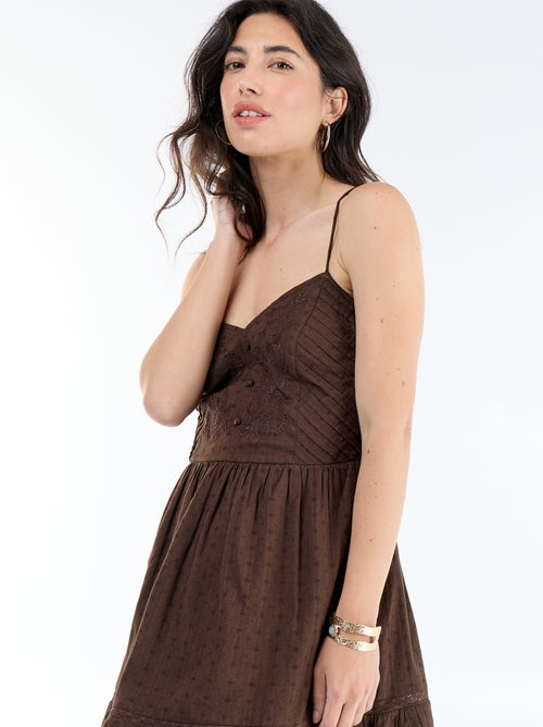 Robe évasée à bretelles - Kiabi