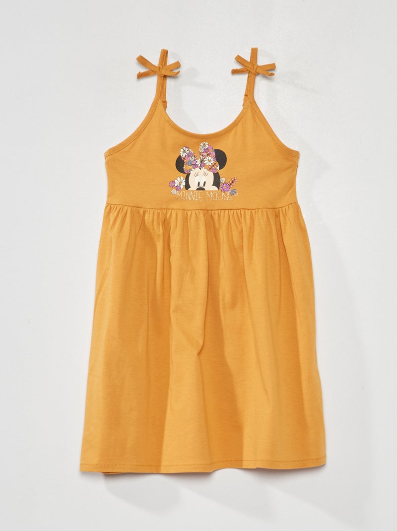 Robe évasée à bretelles 'Minnie' Camel - Kiabi